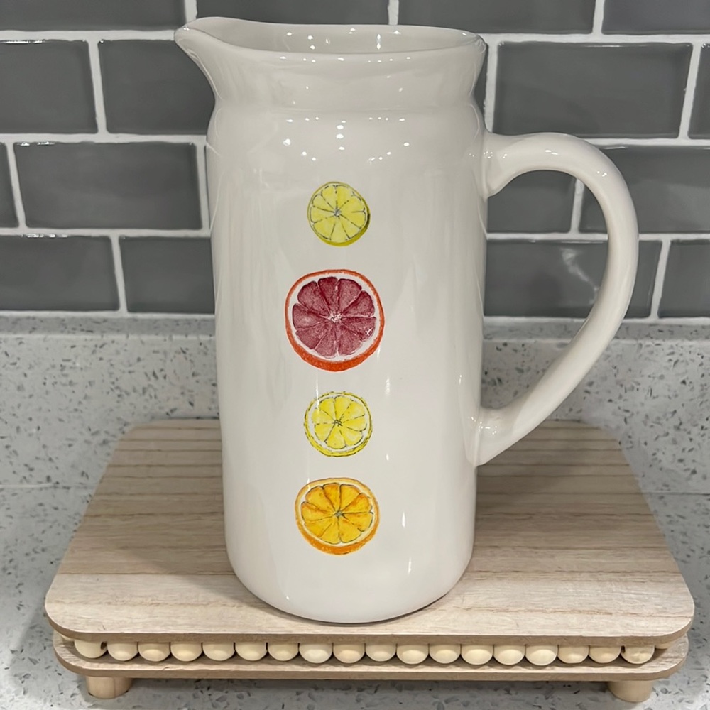 Rae Dunn Vintage Citrus Fruit Drink Pitcher